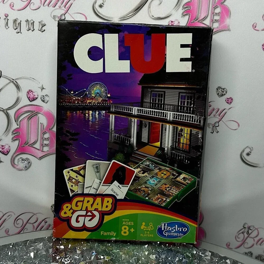 Hasbro Clue Grab & Go Game mini travel fun games clue mystery compact vacation